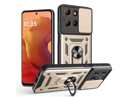 Techsuit - CamShield Series kryt pre Motorola Moto G15 / G15 Power - zlatý