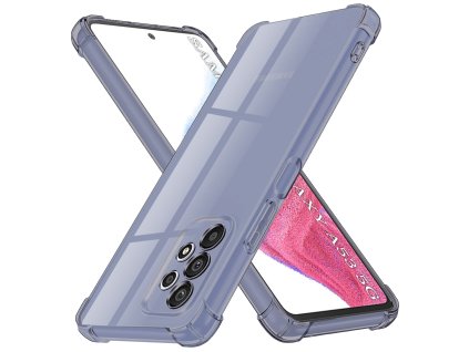 Techsuit - Shockproof Clear Silicone obal pre Samsung Galaxy A53 5G - dymovo čierny