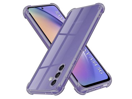 Techsuit - Shockproof Clear Silicone obal pre Samsung Galaxy A54 - dymovo čierny
