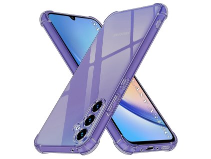 Techsuit - Shockproof Clear Silicone obal pre Samsung Galaxy A34 5G - dymovo čierny