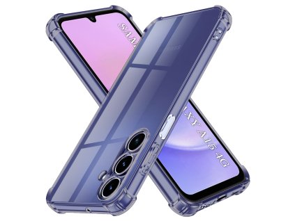 Techsuit - Shockproof Clear Silicone obal pre Samsung Galaxy A15 4G / A15 5G - dymovo čierny