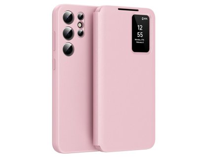 Techsuit - SmartView Series obal pre Samsung Galaxy S25 Ultra - ružový