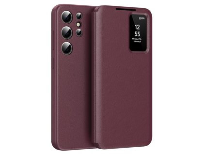 Techsuit - SmartView Series obal pre Samsung Galaxy S25 Ultra - červený