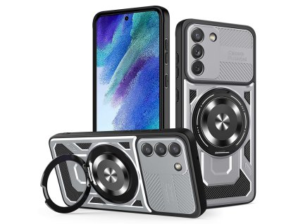 Techsuit - RuggedCam kryt pre Samsung Galaxy S21 FE 5G - sivý