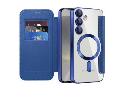 Techsuit - SmartMag Book puzdro na Samsung Galaxy S24 - modré