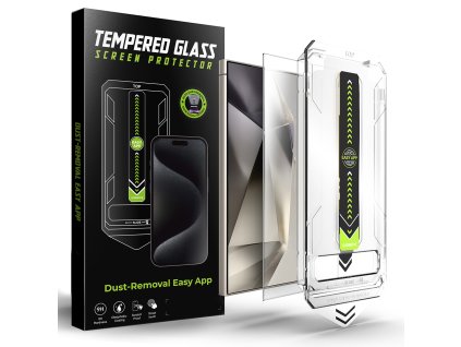 Techsuit - TitanGlass CrystalHD tvrdené sklo pre Samsung Galaxy S24 Ultra (kompatibilné s odtlačkom prsta) - priehľadná