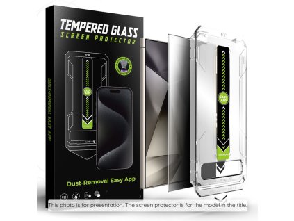 Techsuit - TitanGlass CrystalHD tvrdené sklo pre Samsung Galaxy S25 / Galaxy S24 (kompatibilné s odtlačkom prsta) - privátna