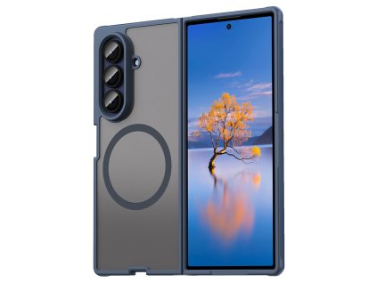 Techsuit - HaloFrost II MagSafe ochranný kryt pre Samsung Galaxy Z Fold7 - tmavomodrý