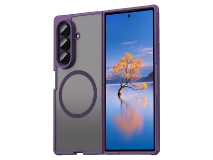 Techsuit - HaloFrost II MagSafe ochranný kryt pre Samsung Galaxy Z Fold7 - fialový