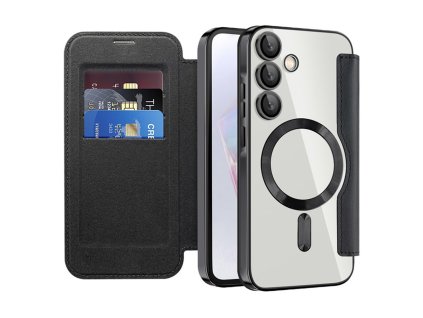 Techsuit - SmartMag Book flipové puzdro pre Samsung Galaxy A35 5G - čierne