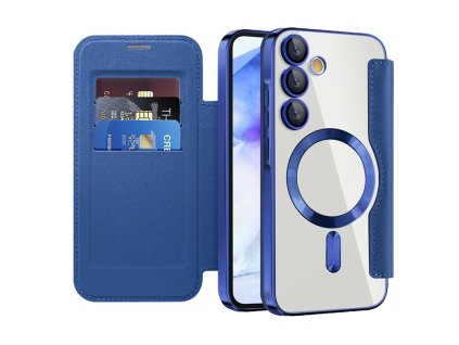Techsuit - SmartMag Book flipové puzdro pre Samsung Galaxy A55 5G - modré