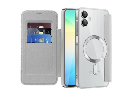Techsuit - SmartMag Book flipové puzdro pre Samsung Galaxy A06 - sivé