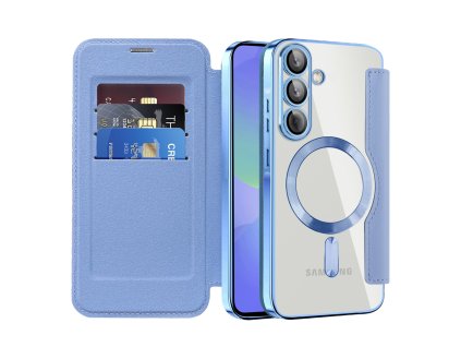 Techsuit - SmartMag Book flipové puzdro pre Samsung Galaxy A36 5G - svetlomodré