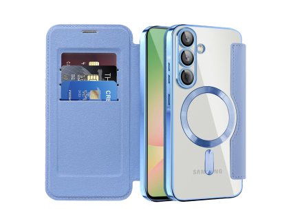 Techsuit - SmartMag Book flipové puzdro pre Samsung Galaxy A56 5G - svetlomodré