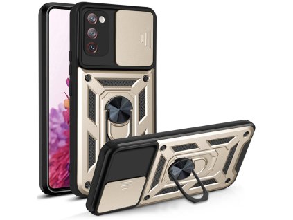 Techsuit - CamShield Series ochranný kryt pre Samsung Galaxy S20 FE / S20 FE 5G - zlatý