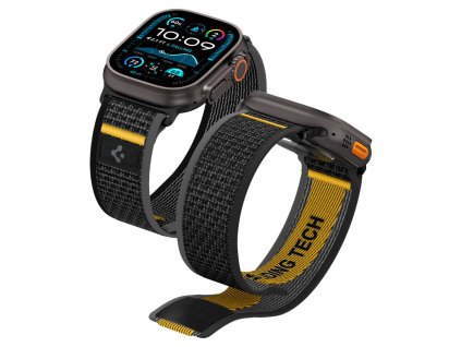 Spigen - Athlex Air remienok pre Apple Watch 6/7/8/9/10/SE/SE 2/Ultra/Ultra 2 (44/45/46/49 mm) - Active čierny