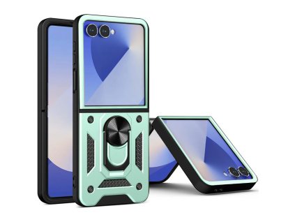 Techsuit - CamShield Series ochranný obal na Samsung Galaxy Z Flip7 - zelené