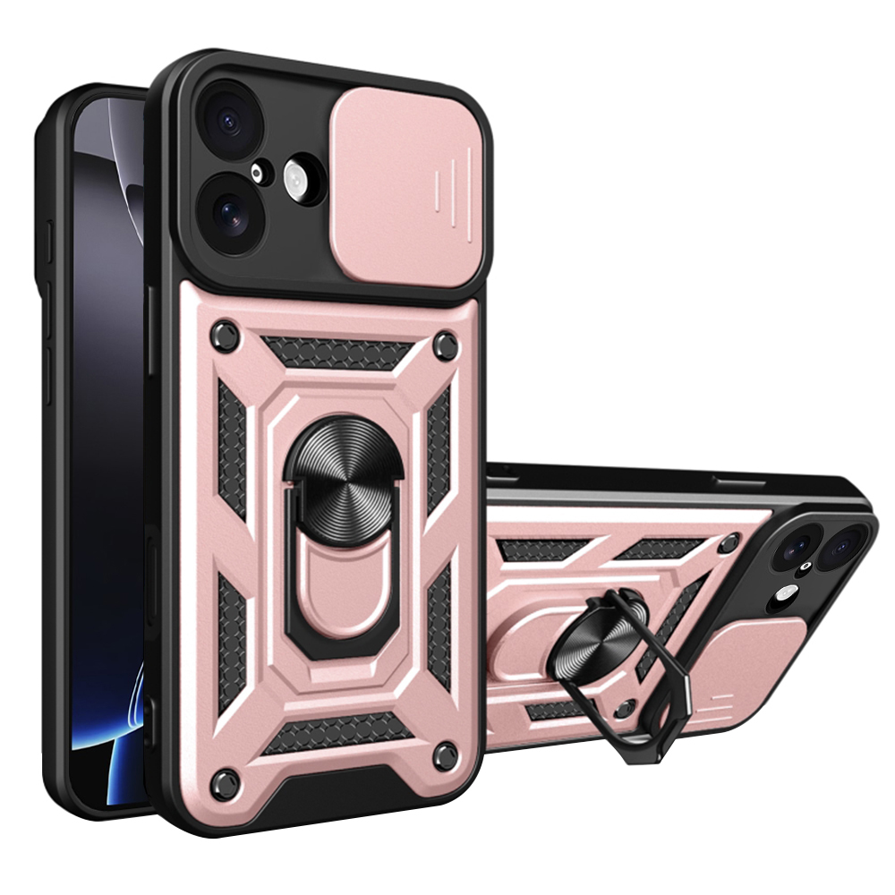 Techsuit - CamShield Series ochranný obal na iPhone 17 - ružové zlato KF2348733