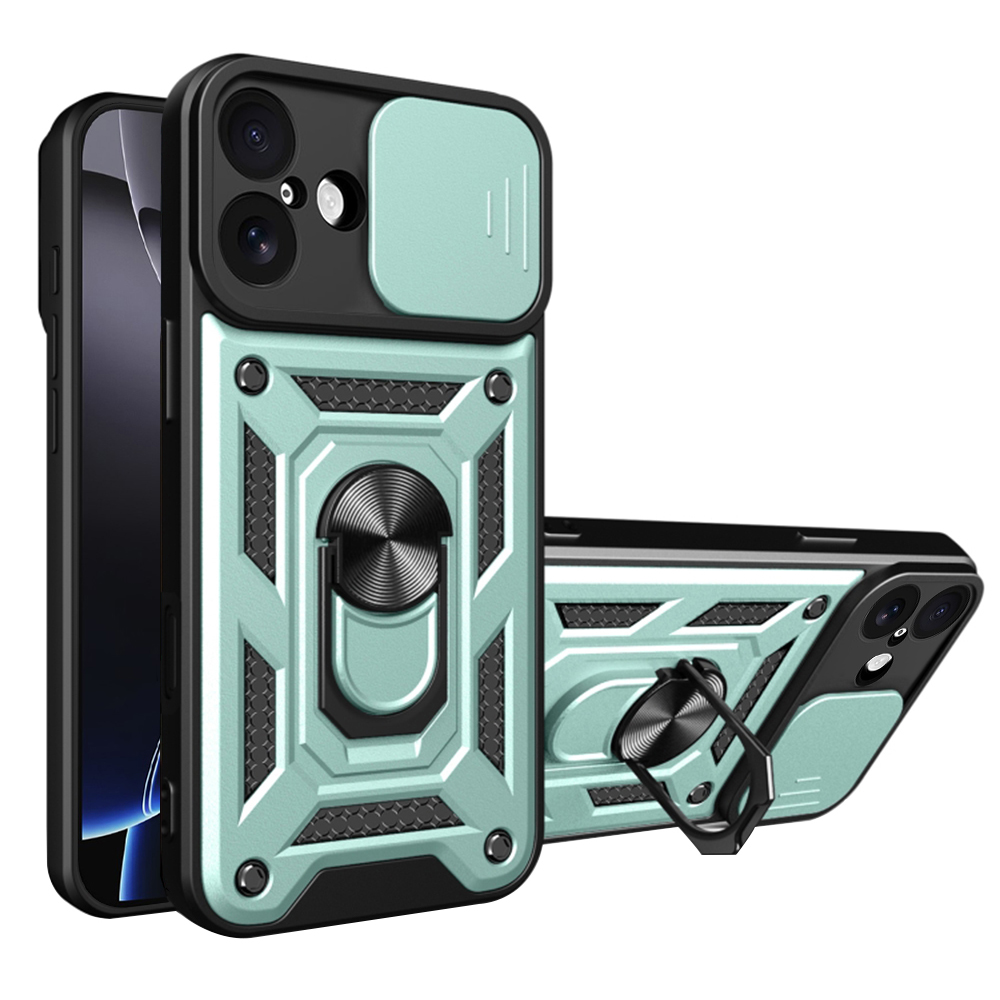 Techsuit - CamShield Series ochranný obal na iPhone 17 - zelené KF2348734