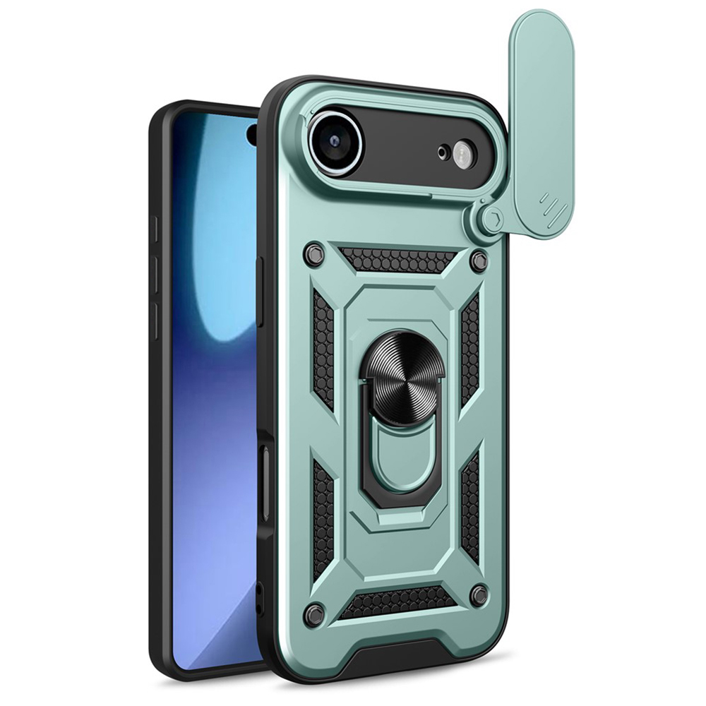 Techsuit - CamShield Series ochranný obal na iPhone 17 Air - zelené KF2348746