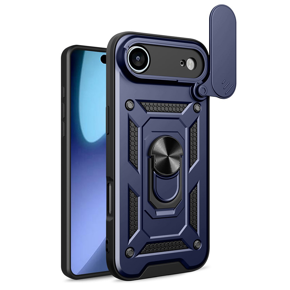 Techsuit - CamShield Series ochranný obal na iPhone 17 Air - modré KF2348747