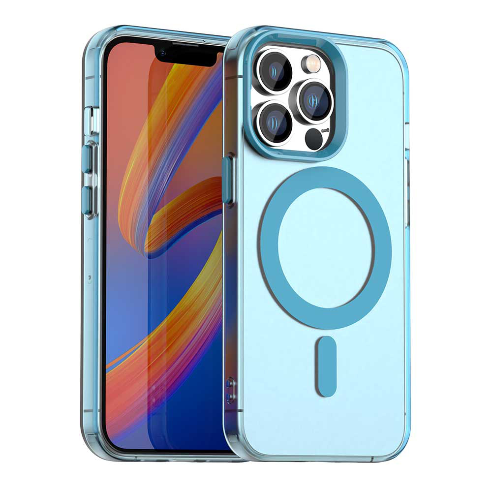 Techsuit - CandyCase MagSafe ochranný obal na iPhone 12 Pro Max - modré KF2352264