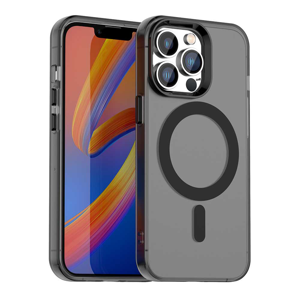 Techsuit - CandyCase MagSafe ochranný obal na iPhone 12 Pro Max - čierne KF2352261
