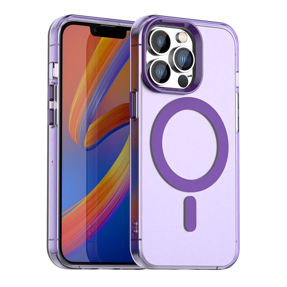 Techsuit - CandyCase MagSafe ochranný obal na iPhone 13 Pro Max - fialové KF2352280