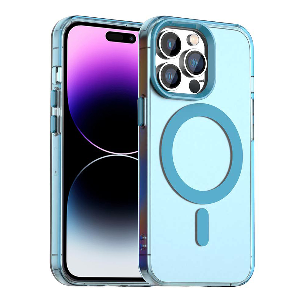 Techsuit - CandyCase MagSafe ochranný obal na iPhone 14 Pro Max - modré KF2352299