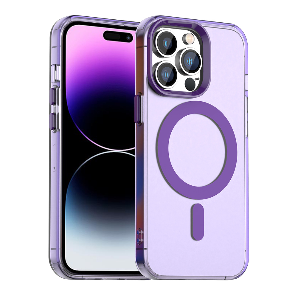 Techsuit - CandyCase MagSafe ochranný obal na iPhone 14 Pro Max - fialové KF2352300