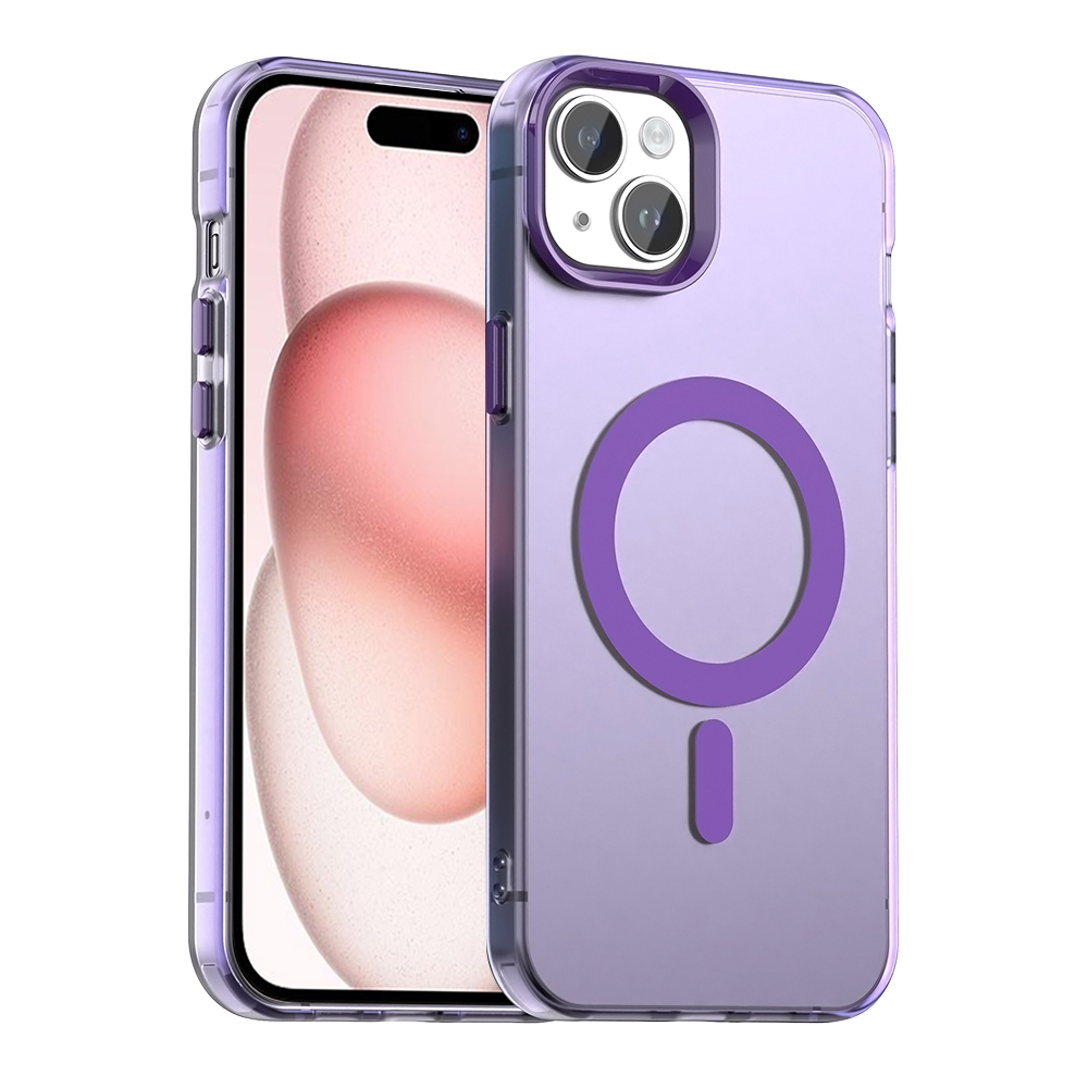 Techsuit - CandyCase MagSafe ochranný obal na iPhone 15 - fialové KF2352305