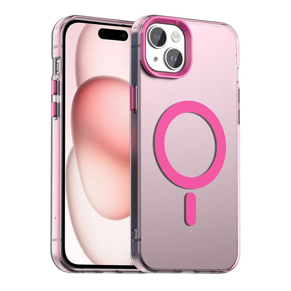 Techsuit - CandyCase MagSafe ochranný obal na iPhone 15 Plus - ružové KF2352313