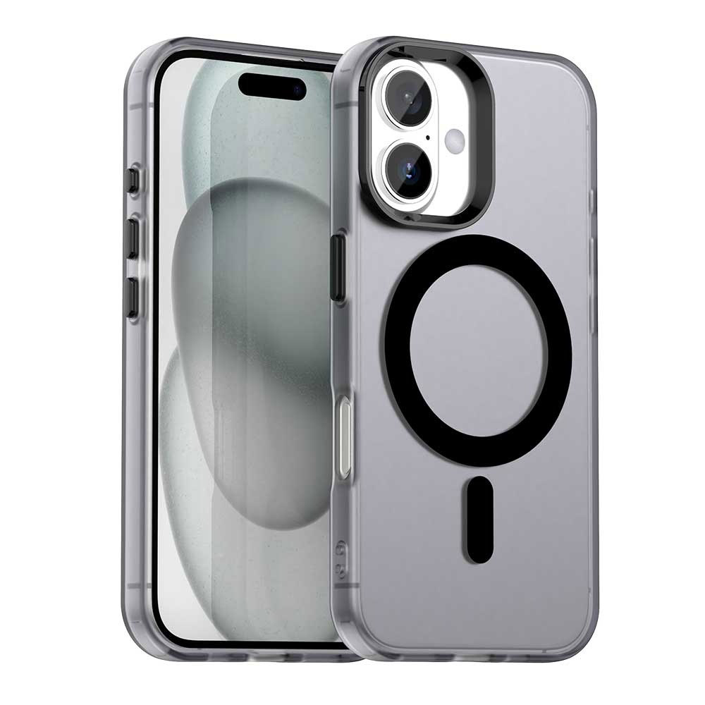 Techsuit - CandyCase MagSafe ochranný obal na iPhone 16 - čierne KF2352321