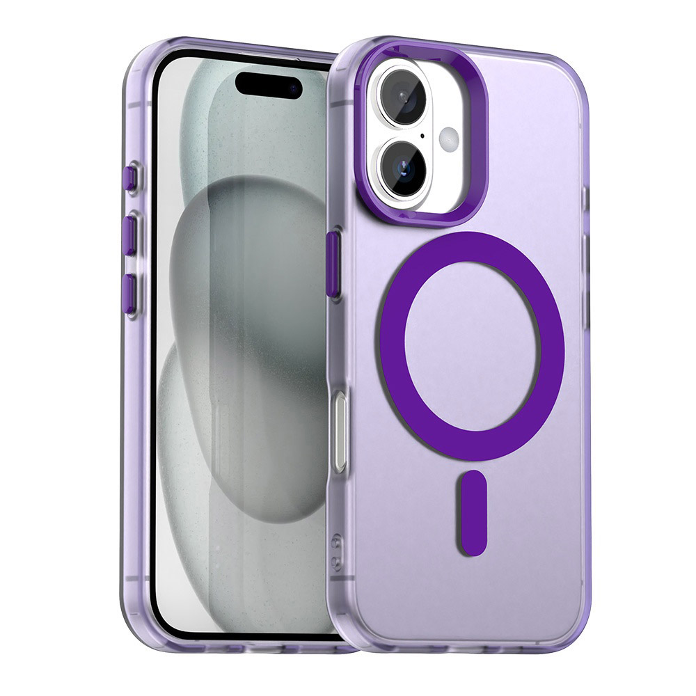 Techsuit - CandyCase MagSafe ochranný obal na iPhone 16 - fialové KF2352325
