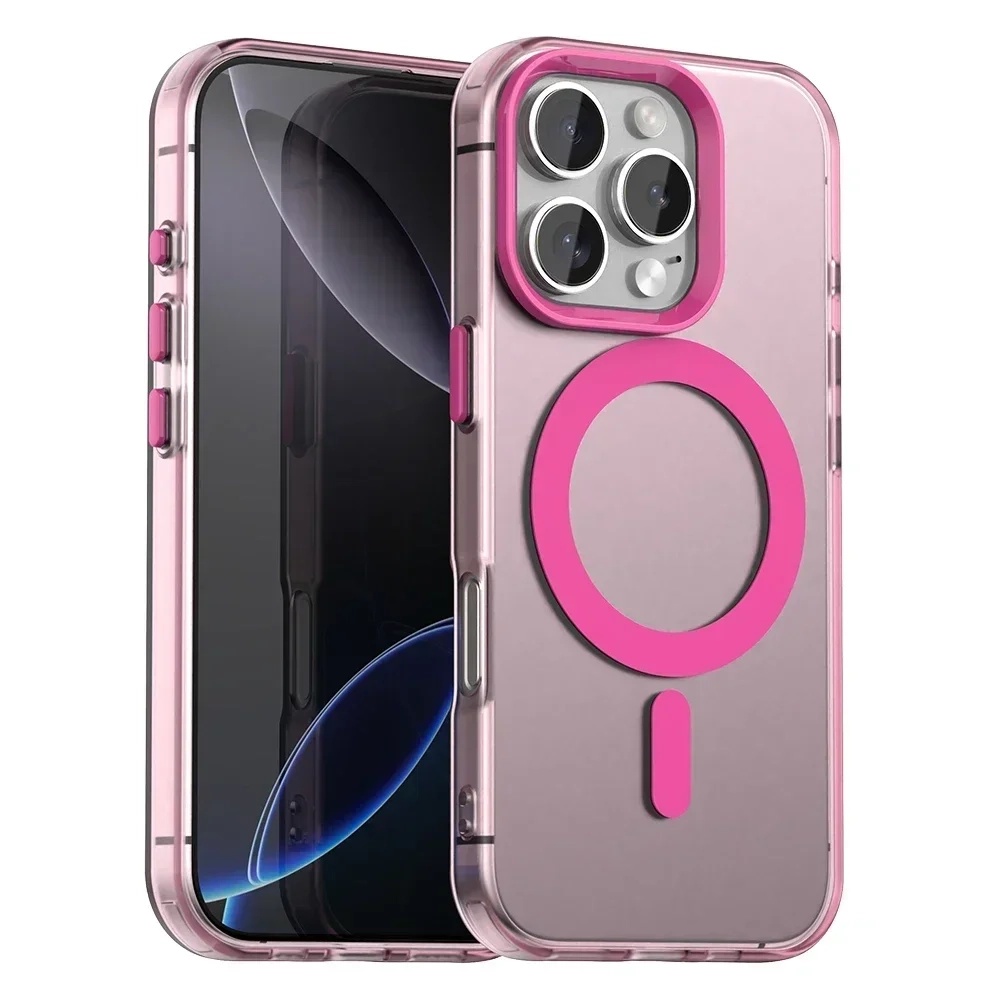 Techsuit - CandyCase MagSafe ochranný obal na iPhone 16 Pro - ružové KF2352333