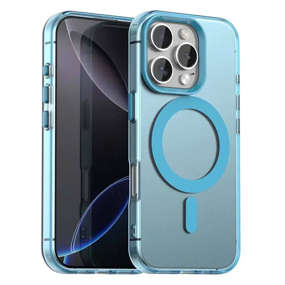 Techsuit - CandyCase MagSafe ochranný obal na iPhone 16 Pro Max - modré KF2352339