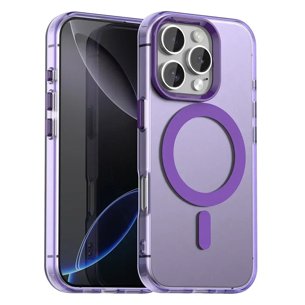 Techsuit - CandyCase MagSafe ochranný obal na iPhone 16 Pro Max - fialové KF2352340
