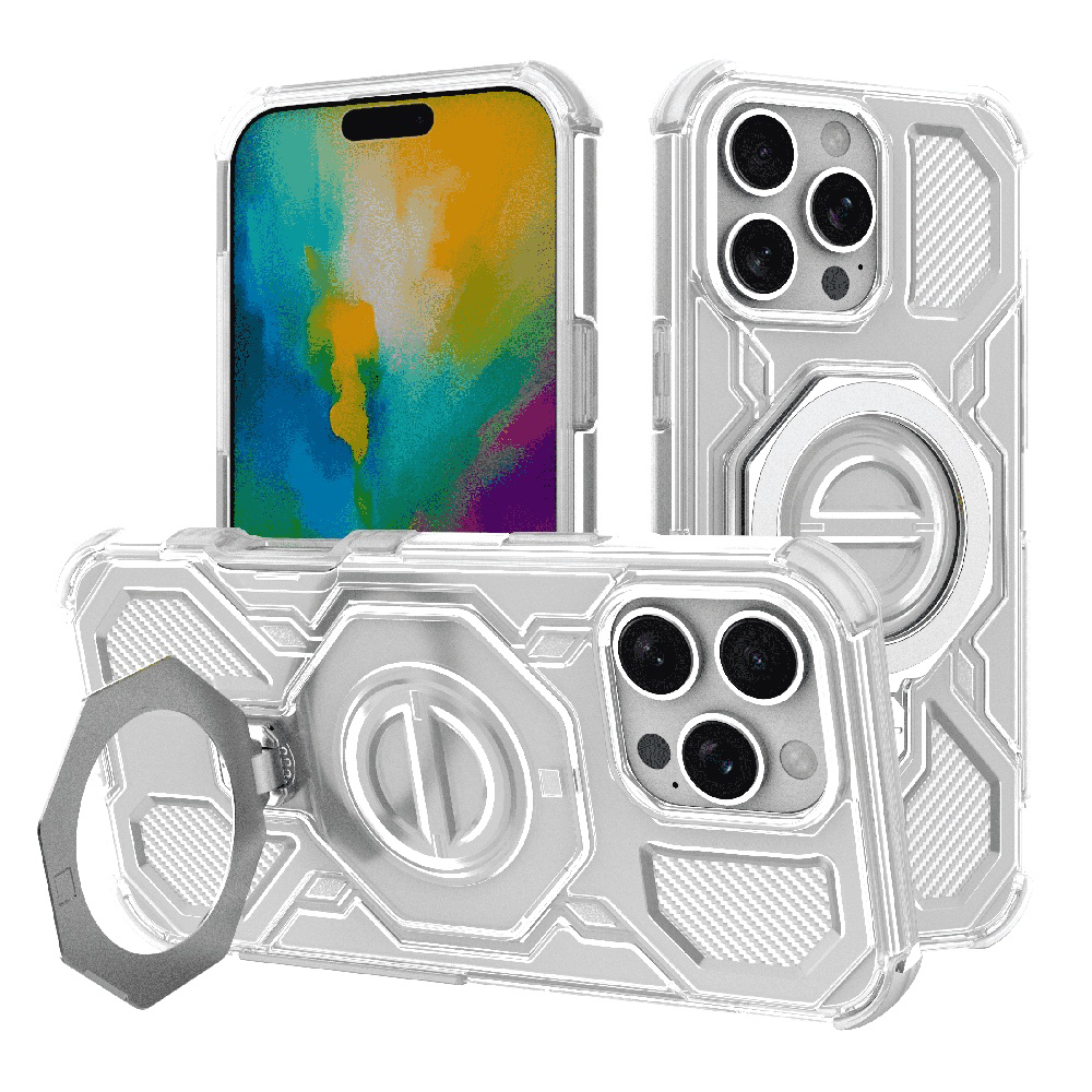 Techsuit - Carbon Shield PRO ochranný obal na iPhone 16 Pro - biele priehľadné KF2352698