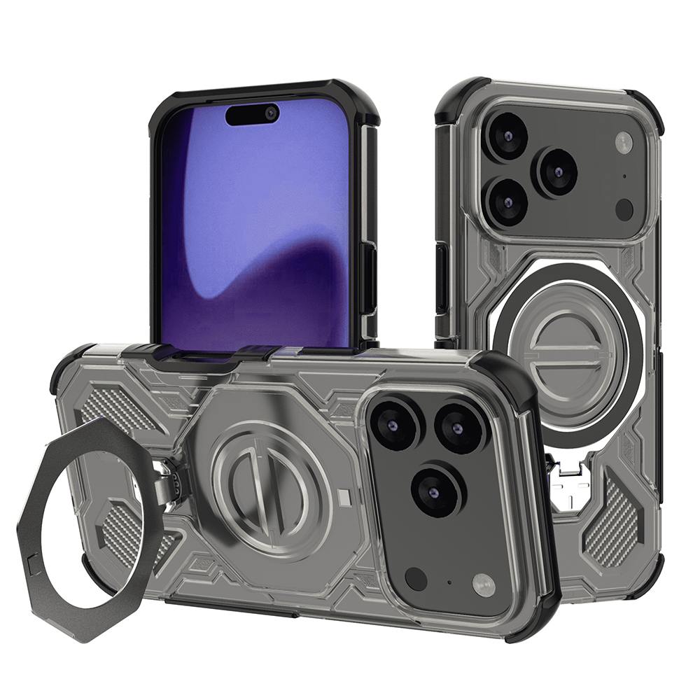 Techsuit - Carbon Shield PRO ochranný obal na iPhone 17 Pro - dymovo čierne KF2352719
