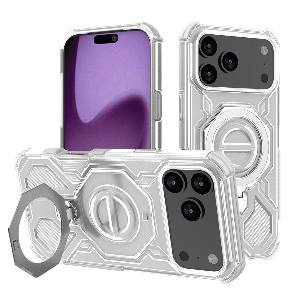 Techsuit - Carbon Shield PRO ochranný obal na iPhone 17 Pro Max - biely priehľadný KF2352722