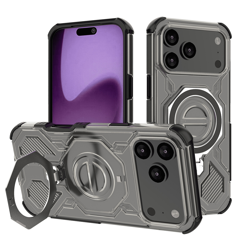 Techsuit - Carbon Shield PRO ochranný obal na iPhone 17 Pro Max - dymovo čierny KF2352725
