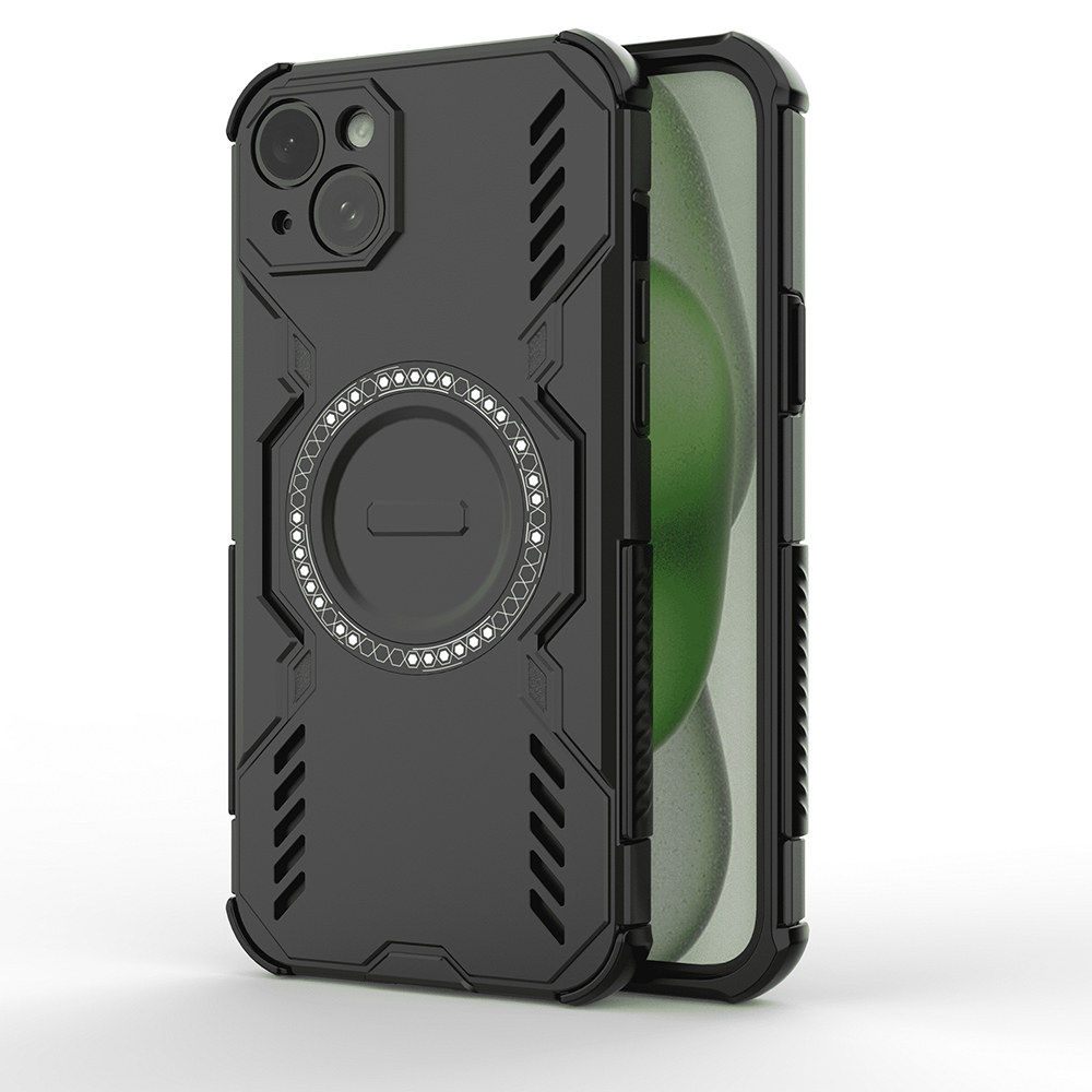 Techsuit - ArmorMag ochranný obal na iPhone 15 - čierne KF2352957