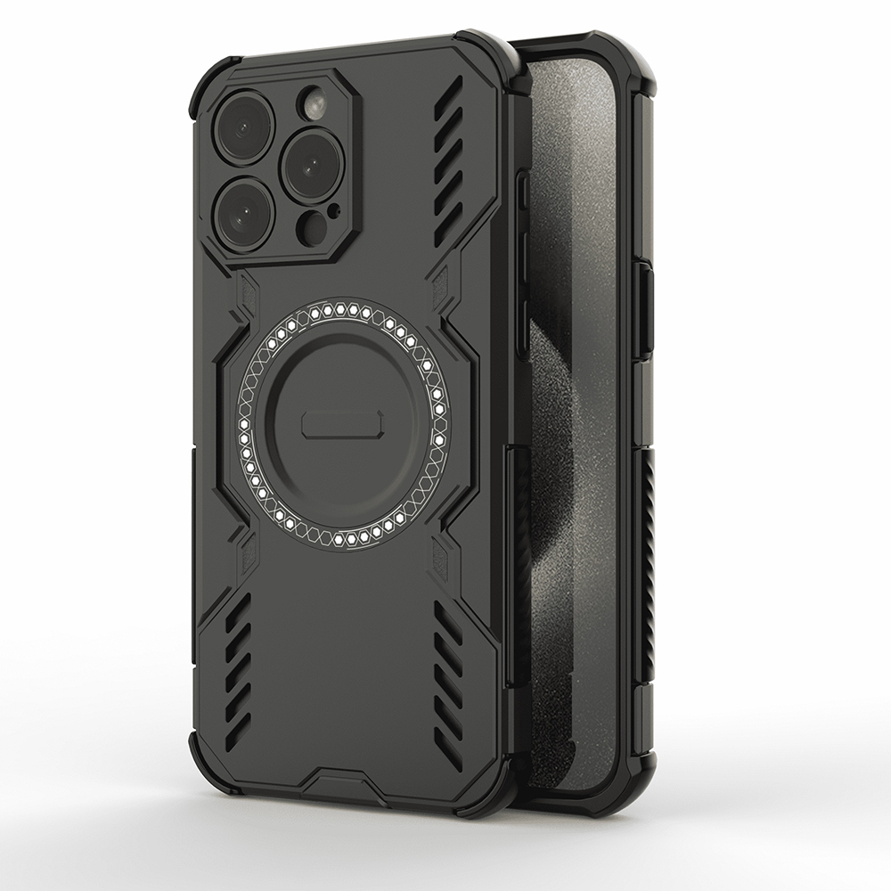 Techsuit - ArmorMag ochranný obal na iPhone 15 Pro - čierne KF2352959