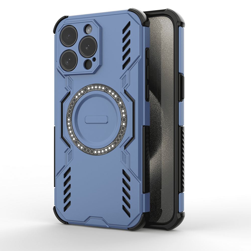 Techsuit - ArmorMag ochranný obal na iPhone 15 Pro Max - modré KF2352962