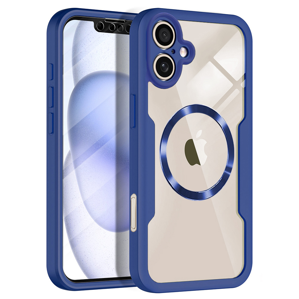 Techsuit - ColorVerse 360 MagSafe obal + ochrana displeja na iPhone 17 - modrý KF2353868