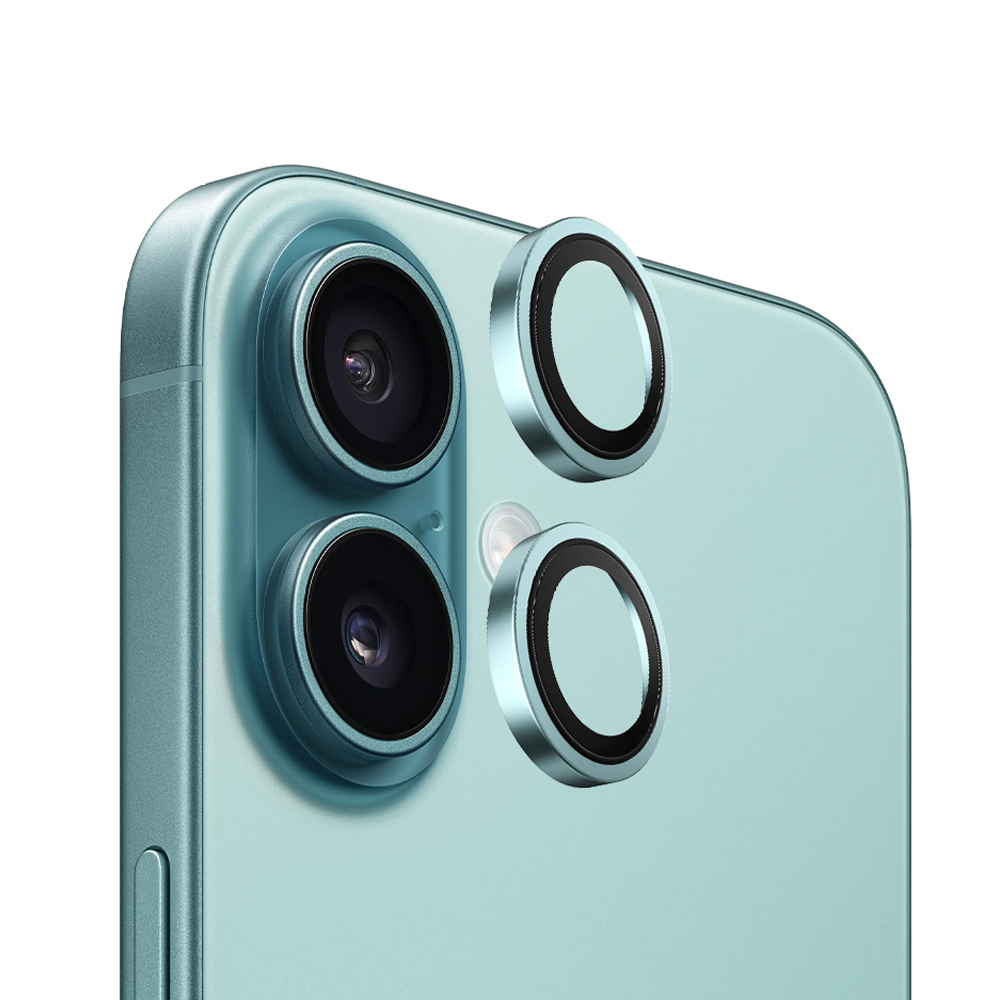 Blueo - Original Metal Frame ochrana objektívu pre iPhone 16 / iPhone 16 Plus - zelená KF2354528