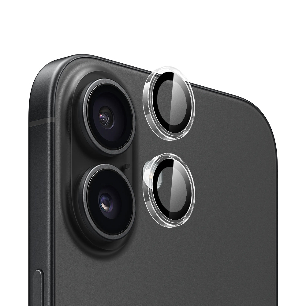 Blueo - Original Metal Frame ochrana objektívu pre iPhone 16 / iPhone 16 Plus - číra KF2354531