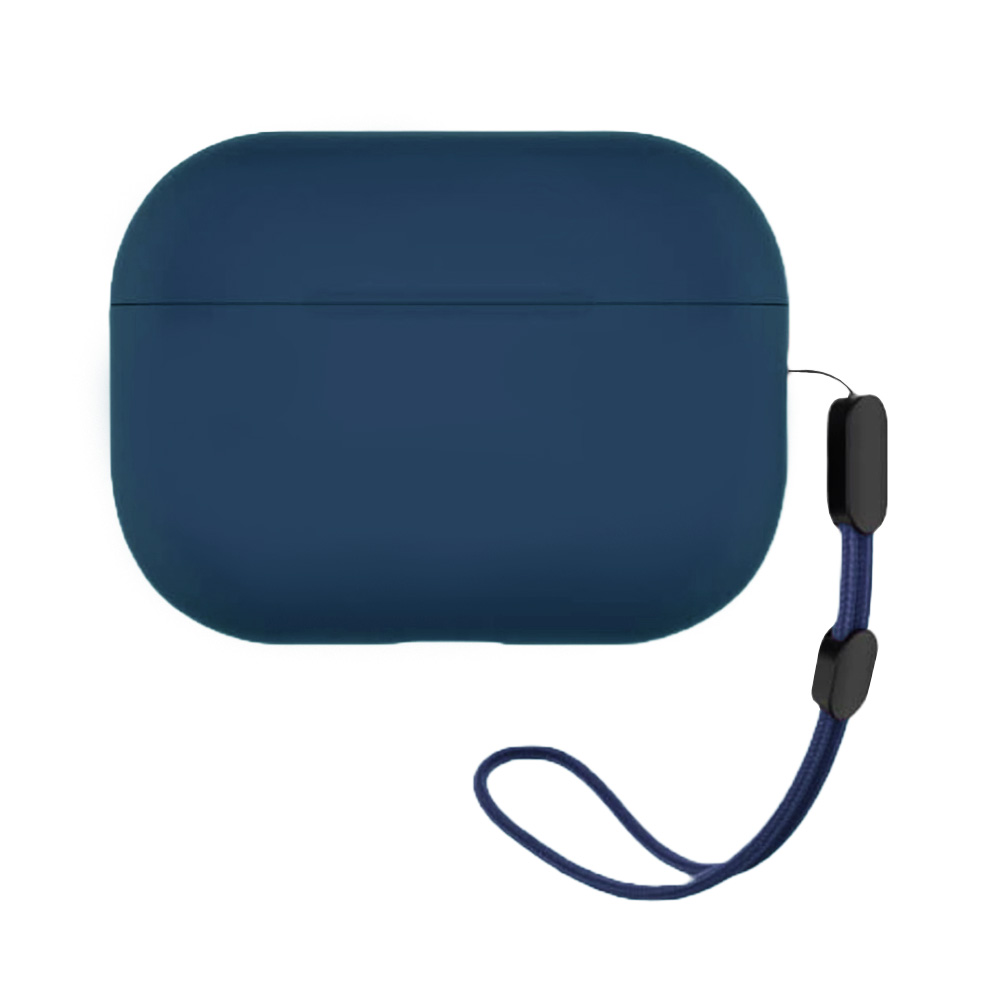 Blueo - Liquid Silicone ochranné puzdro pre AirPods Pro 2 - tmavomodré KF2354612