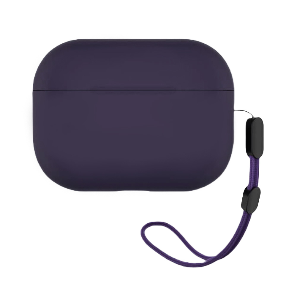 Blueo - Liquid Silicone ochranné puzdro pre AirPods Pro 2 - fialové KF2354613