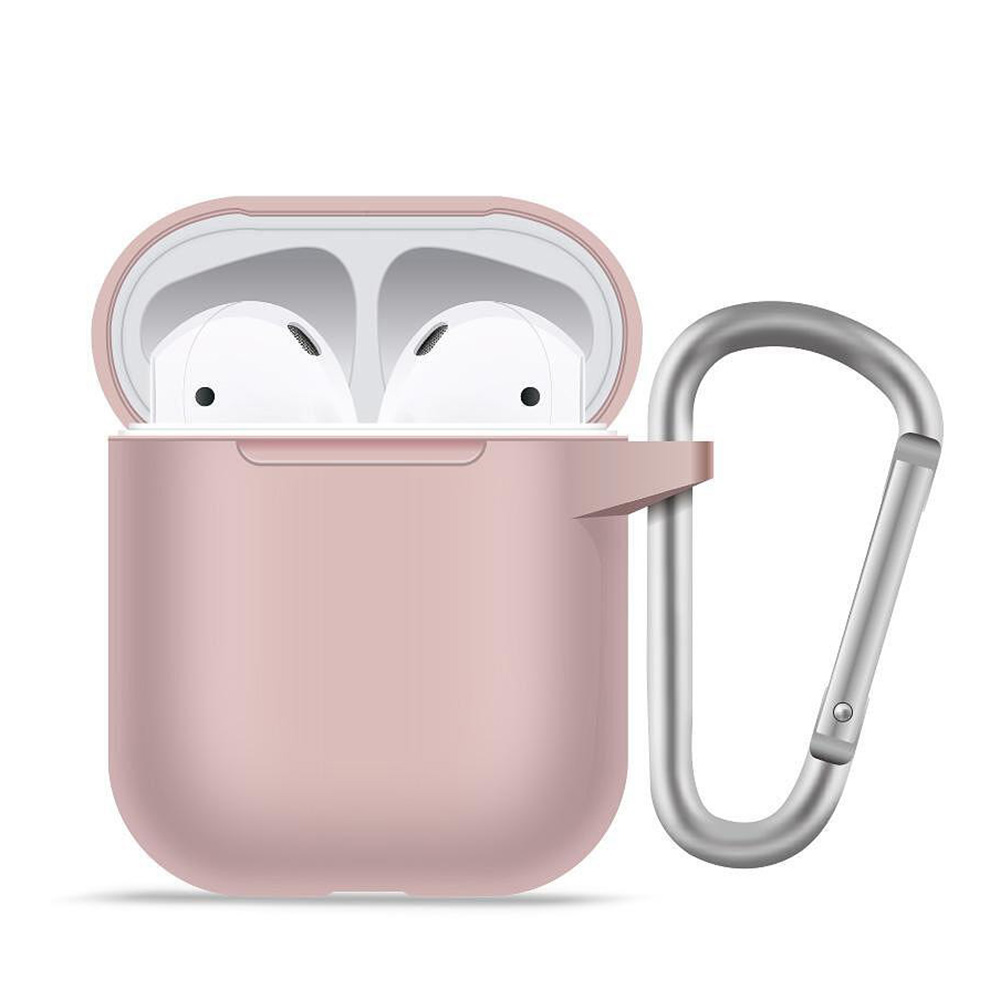 Blueo - Liquid Silicone ochranné puzdro pre AirPods 1 - pieskovo ružové KF2354636